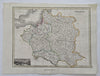 Poland Lithuania Warsaw Krakow Danzig Austria 1821 Thomson Wyld decorative map