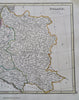 Poland Lithuania Warsaw Krakow Danzig Austria 1821 Thomson Wyld decorative map