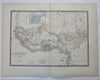 West Africa Senegal Gambia Guinea Kong Mountains 1862 Brue uncommon detailed map