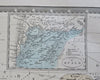 West Africa Senegal Gambia Guinea Kong Mountains 1862 Brue uncommon detailed map