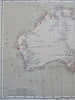 Australia Exploration Routes Tasmania New South Wales Victoria 1874 Flemming map