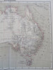 Australia Exploration Routes Tasmania New South Wales Victoria 1874 Flemming map