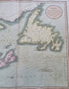 Nova Scotia Newfoundland Gulf St Laurence 1811 John Cary lovely large map