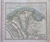 Upper & Lower Egypt Nile Delta Cairo 1811 John Cary lovely large old map