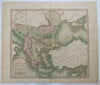 Ottoman Empire Greece Wallachia Rumelia Albania Balkans 1811 Cary large map