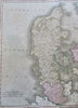 Kingdom of Denmark Copenhagen Baltic Sea Sjaelland 1811 John Cary large map