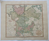 Lower Saxony Germany Mecklenburg Holstein 1811 John Cary large old map