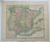 Spain & Portugal Iberia Madrid Lisbon Pamplona Cadiz 1811 John Cary large map