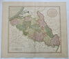 Belgium & Netherlands Amsterdam Brussels Bruges 1811 John Cary large map