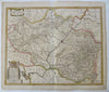 Kingdom of Aragon Spain Zaragoza Huesca 1639 Hondius lovely folio sheet rare map