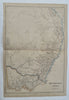 Australia New South Wales Victoria c. 1850 Bartholomew Blackie detailed map