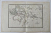 Australia Hooked Lake Torens New Zealand Oceania c. 1845 Bellier detailed map