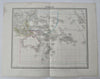 Australia New Holland Oceania Pacific Islands c. 1842 Tardieu Map Tooley #1240