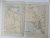 North & South Australia Adelaide c. 1896 Stanford large scarce detailed map