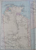 North & South Australia Adelaide c. 1896 Stanford large scarce detailed map