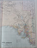 North & South Australia Adelaide c. 1896 Stanford large scarce detailed map