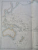 Oceania Australia Hooked Lake Torrens myth c. 1860 Fullarton Johnson map