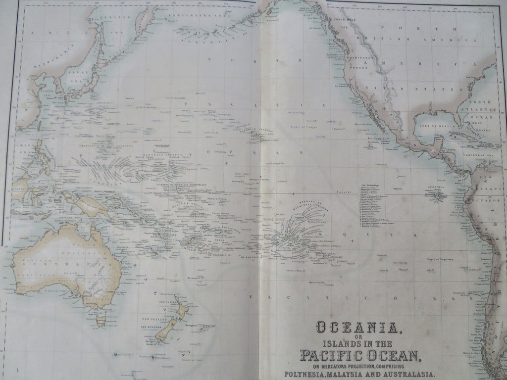 Oceania Australia Hooked Lake Torrens myth c. 1860 Fullarton Johnson map