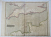 English Channel Northern France Channel Islands Normandy London 1814 Thomson map