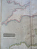 English Channel Northern France Channel Islands Normandy London 1814 Thomson map