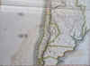 Peru Chile Patagonia La Plata Montevideo Buenos Aires 1816 Thomson large map