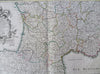 Southern France Gulf Lyon Provence Spain c. 1760 Rizzi Zannoni decorative map