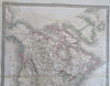 North America Canada United States Mexico Alaska Aleutian Islands 1830 Lapie map