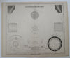 Solar System Comet Planetary Orbits Moon Sunspots 1850 Kloden Celestial Chart