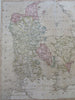 Kingdom of Denmark Copenhagen Sjaelland Fyn c. 1800 Bowles & Carver large map