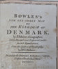 Kingdom of Denmark Copenhagen Sjaelland Fyn c. 1800 Bowles & Carver large map