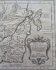 Manchuria Tartary Qing China Black Mouth Island 1749 de Hondt Bellin map