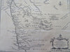 West Africa Sanaga & Falémé Rivers Cameroon Senegal 1745 Kitchin engraved map