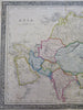 Asia Qing China Ottoman Arabia British India Russia Japan 1850 Betts Scarce Map