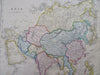 Asia Qing China Ottoman Arabia British India Russia Japan 1850 Betts Scarce Map