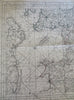 Northern England United Kingdom Scotland 1760 Bellin rare huge sea chart map