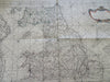 Northern England United Kingdom Scotland 1760 Bellin rare huge sea chart map