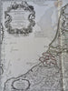 United Provinces Netherlands Holland Belgium 1702 de L'Isle decorative map