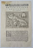 San Lorenzo Island Madagascar Africa w/ Sea Monsters 1576 Porcacchi charming map