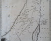 Holy Land Palestine Israel 1714 Roman Miles decorative map Reland Laor #653