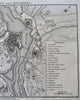 Mantua Italy Star Fortifications 1800 Stockdale city plan w/ environs terrain