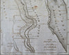 Upper & Lower Egypt Egypt North Africa Nile River Caravans 1807 J. Low map