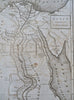 Upper & Lower Egypt Egypt North Africa Nile River Caravans 1807 J. Low map