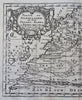 Morocco Western Africa Fez Atlas Mountains 1699 Sanson detailed engraved map