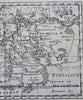 Morocco Western Africa Fez Atlas Mountains 1699 Sanson detailed engraved map