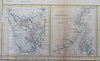 World Map Mercator's Projection Cape Colony Singapore Tasmania 1846 Hall map