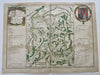 Duchy of Savoy Northern Italy France Switzerland 1677 Du Val decorative map