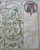 Duchy of Savoy Northern Italy France Switzerland 1677 Du Val decorative map