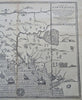 Hubbard New England Boston Cape Cod White Hills 1911 First U.S. Map Rare Reissue