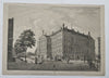 Dutch Royal Palace Amsterdam Netherlands c. 1810 Portman aquatint print