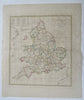 England & Wales United Kingdom 1808 Longmans Guthrie antique map